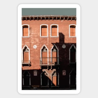 Venice Building Facade Photography Lights and Shadows Magnet